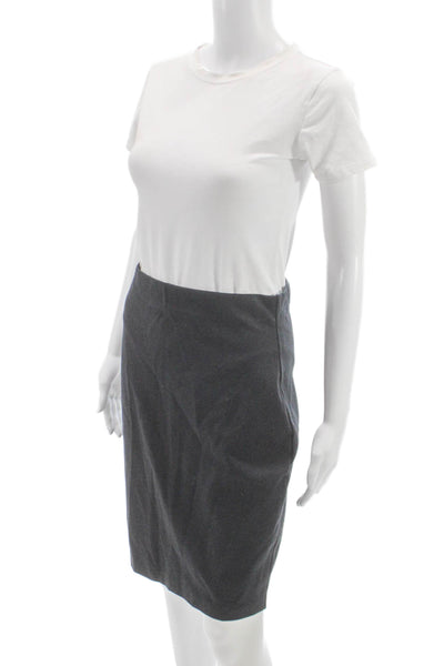 Wolford Womens Gray Straight Pencil Skirt Short Size 8
