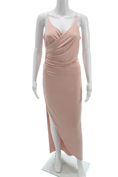 Gemeli Power Womens Pink V Neck Sleeveless Knee Length Dress Size 2