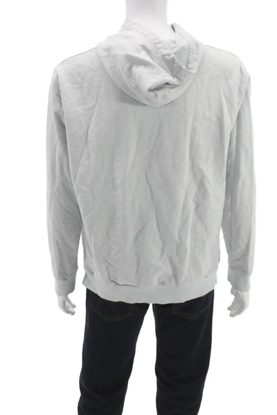 APC Mens Gray Cotton Pullover Hoodie Crew Neck Long Sleeve Size 2XL