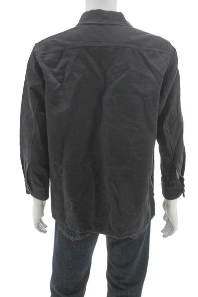 Theory Mens Military Jacket Black Size L