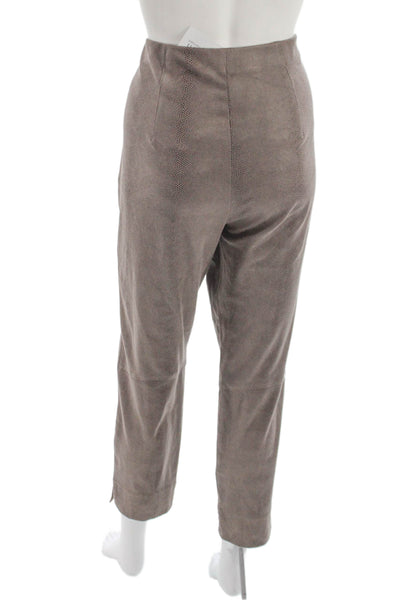 Seductive Womens Cropped Animal Print Pull On Gray Pants Size M