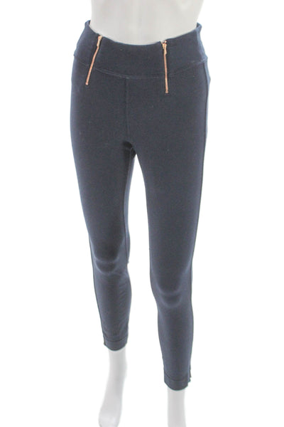 Kit And Ace Womens Ankle Leggings Blue Polyester Size 2