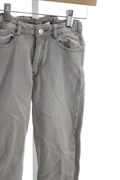 Bonpoint Girls Elastic Wait High Rise Jeans Gray Size 4
