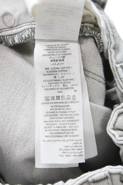 Bonpoint Girls Elastic Wait High Rise Jeans Gray Size 4