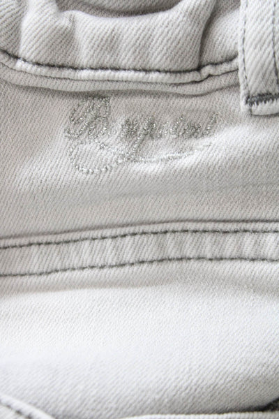 Bonpoint Girls Elastic Wait High Rise Jeans Gray Size 4