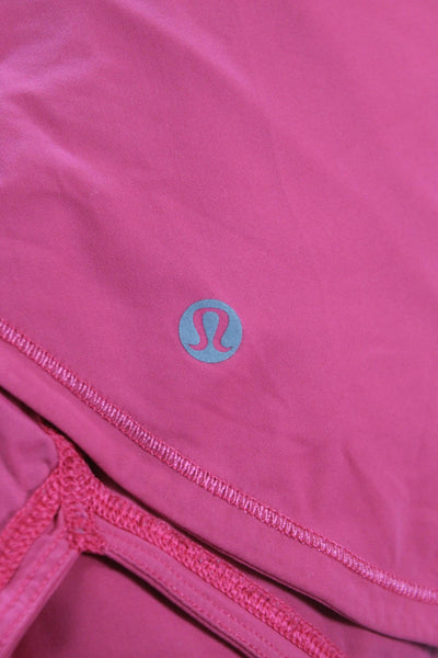 Lululemon Womens Racerback Scoop Neck Sleeveless Active Tank Top Red Size 2