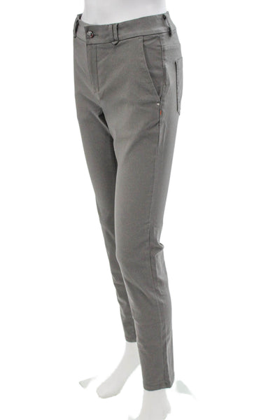 Kjus Womens Chino Pants Gray Viscose Button Inseam 30 Size 36