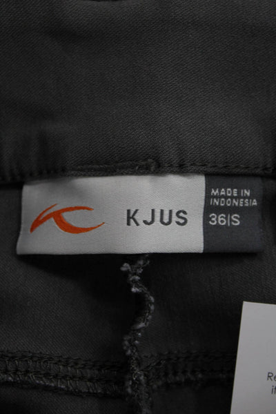 Kjus Womens Chino Pants Gray Viscose Button Inseam 30 Size 36