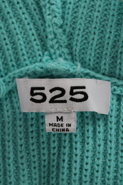 525 Womens V-Neck Blue Cotton Pullover Sweater Long Sleeve Size M