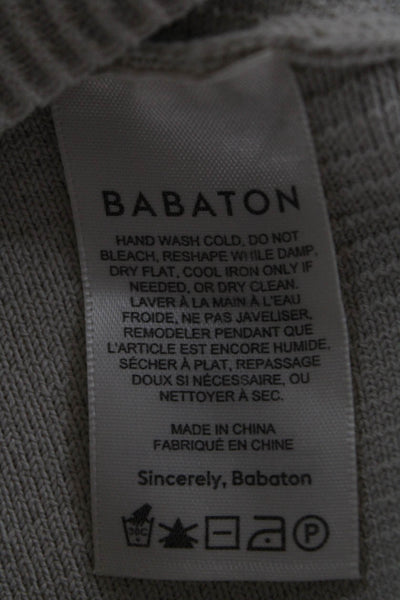 Babaton Womens Beige Cropped Tank Top Square Neck Sleeveless Size XS