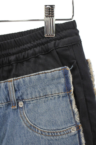 Simkhai Womens Wide-Leg Jeans Blue High Rise Button Fly Inseam 30 Size 0
