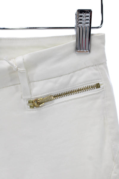 3x1 NYC Women Skinny White Cotton Jeans Button 26in Inseam Size 24