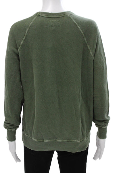The Great Unisex Adults Pullover Sweatshirt Green Crew Neck Size 0
