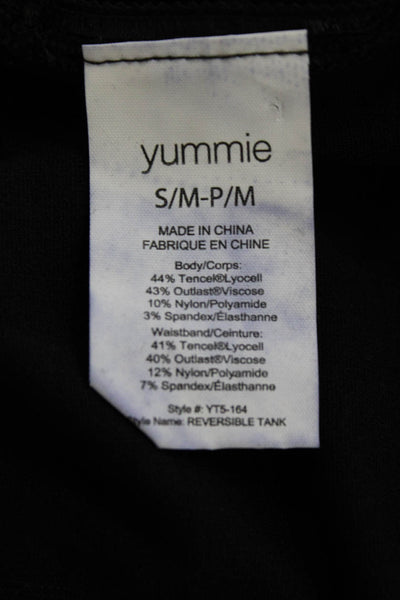 Yummie Womens Basic Tencel Scoop Neck Sleeveless Tank Gray Size S
