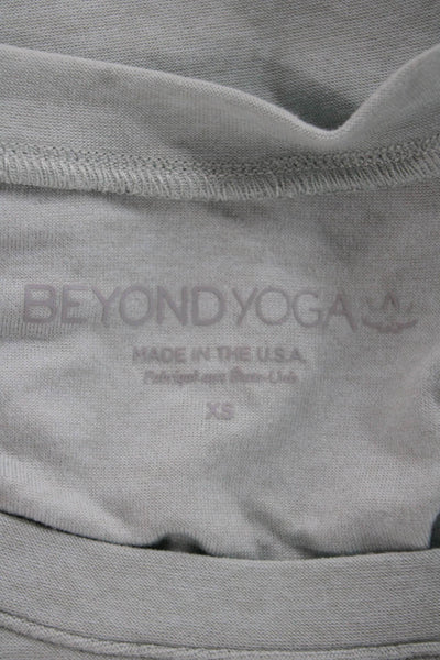 Beyond Yoga Womens Green Basic Sleeveless Tank Crewneck Polyester Size XS