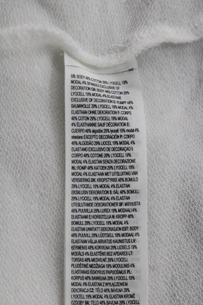 Polo Ralph Lauren Women White Basic Cotton Long Sleeve T-Shirt Size XS