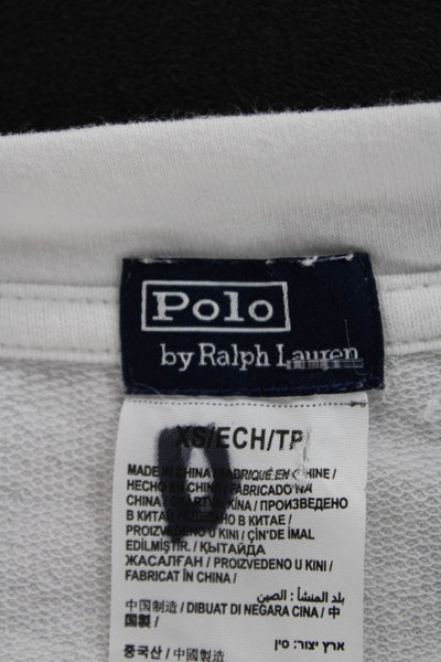 Polo Ralph Lauren Women White Basic Cotton Long Sleeve T-Shirt Size XS