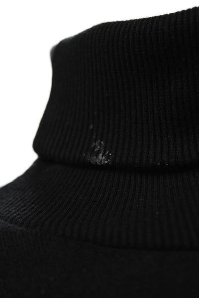 Alo Yoga Womens Black Turtleneck Pullover Sweater Long Sleeve Polyester Size XS
