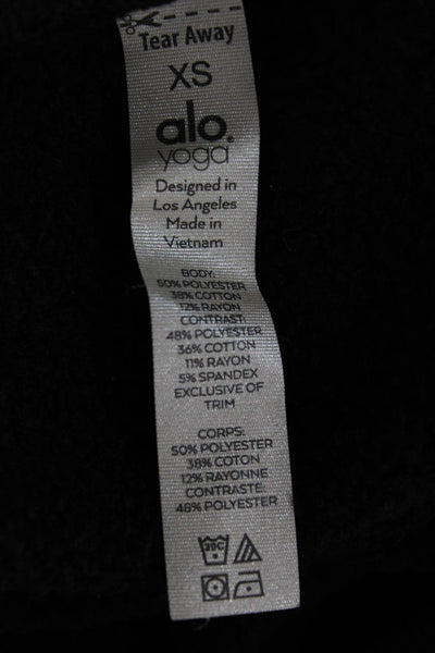 Alo Yoga Womens Black Turtleneck Pullover Sweater Long Sleeve Polyester Size XS
