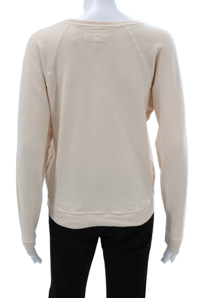 The Great Unisex Adults Sweatshirt Beige Cotton Heart Graphic Size 0