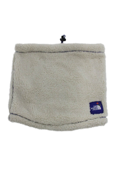 The North Face Womens Fleece Neck Scarf White Blue Size One Size