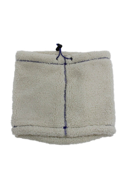 The North Face Womens Fleece Neck Scarf White Blue Size One Size