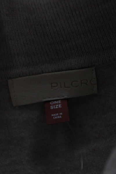 Pilcro Anthropologie Womens Tunic Sweater Beige Plaid Size One Size