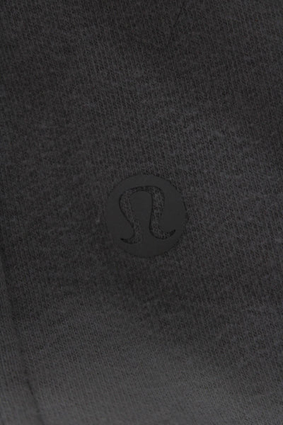 Lululemon Unisex Pullover Hoodie Green Cotton Crewneck Long Sleeve Size 10