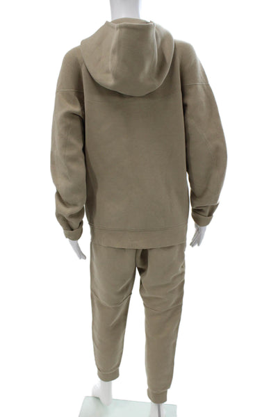 Nike Unisex Adults Sweatsuit Beige Zip High Neck Long Sleeve Size S