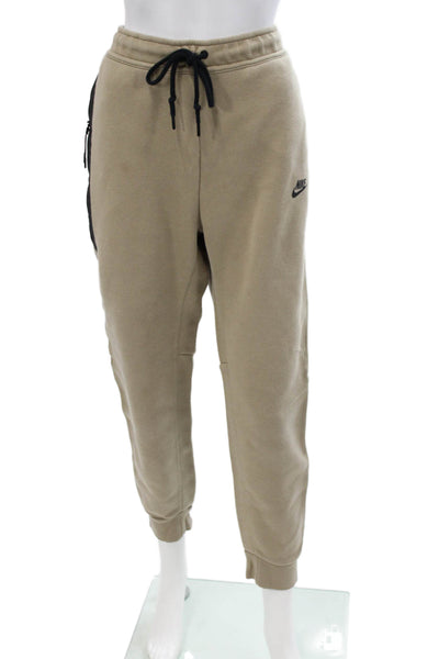 Nike Unisex Adults Sweatsuit Beige Zip High Neck Long Sleeve Size S