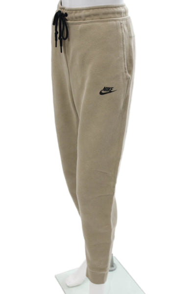 Nike Unisex Adults Sweatsuit Beige Zip High Neck Long Sleeve Size S