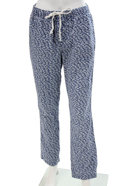 Vineyard Vines Mens Pants Blue Cotton Drawstring Graphic Print Size XS