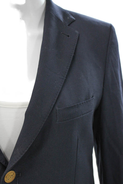 Vineyard Vines Childrens Boys Button Down Blazer Jacket Navy Blue Wool Size 18