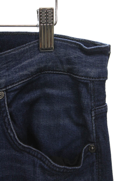 7 For All Mankind Mens Blue Modal Straight Jeans Size 34