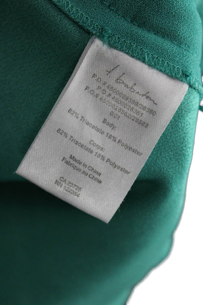 Babaton Womens Hot Pants Green Triacetate Blend Casual Size 10