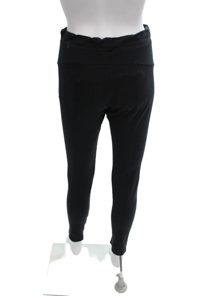 David Lerner Womens Ankle Leggings Black Nylon Colorblock Size M