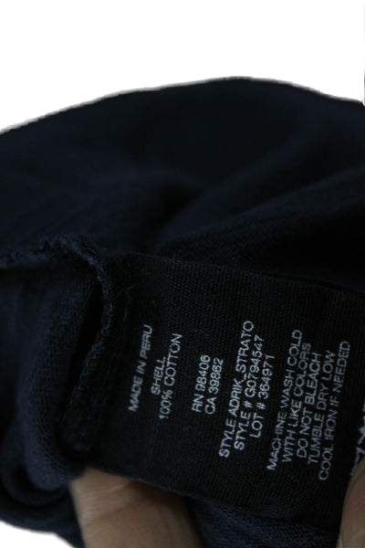 Theory Mens Basic Henley Cotton T-Shirt Blue Short Sleeve Size XL