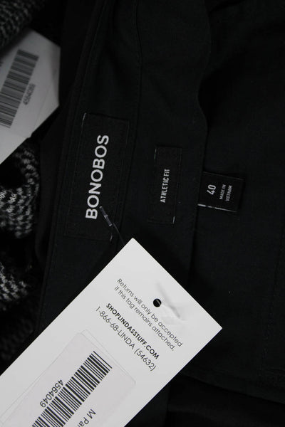 Bonobos Mens Dress Pants Black Wool Size 40