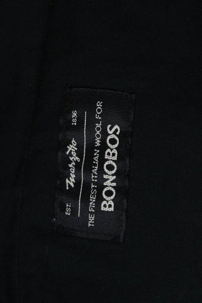 Bonobos Mens Dress Pants Black Wool Size 40