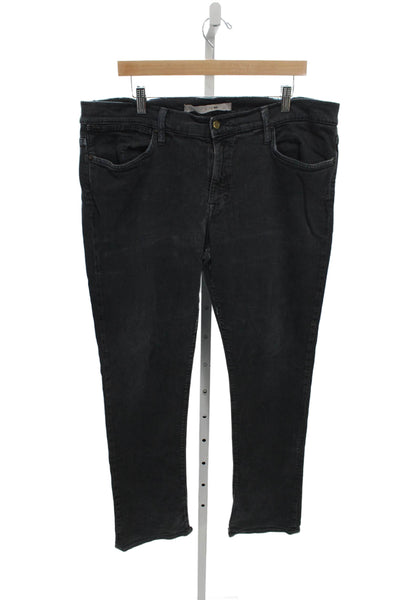 Joes Jeans Mens Black Cotton Blend Straight Jeans Size 38