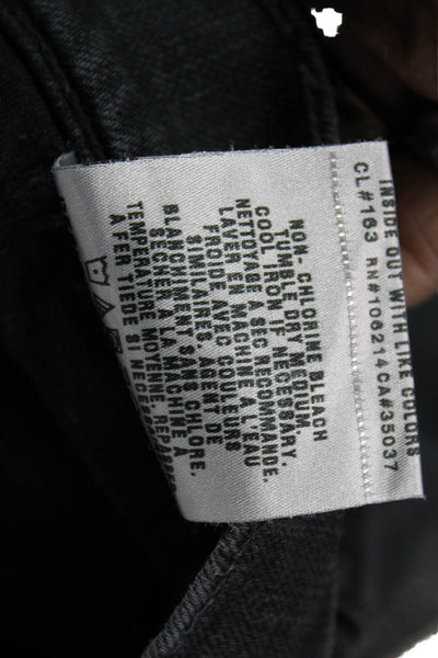 Joes Jeans Mens Black Cotton Blend Straight Jeans Size 38