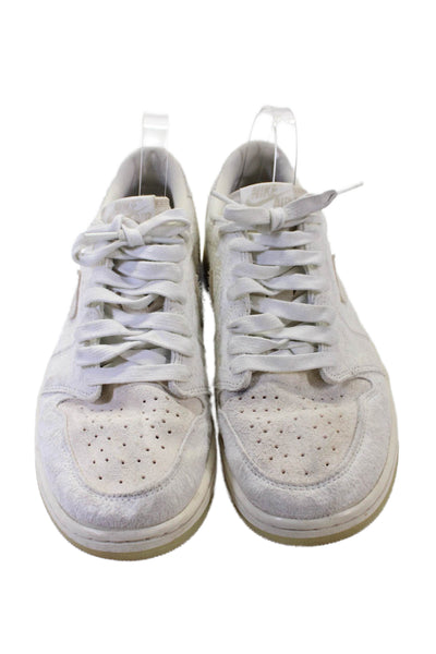 Nike Mens Suede Embossed Paisley Print Low Top Sneakers Shoes White Size 11.5