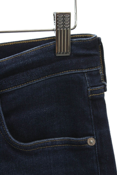Citizens of Humanity Womens Wide-Leg Jeans Blue Mid-Rise Cotton 26in Size 27