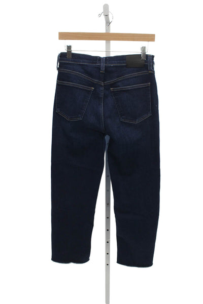Citizens of Humanity Womens Wide-Leg Jeans Blue Mid-Rise Cotton 26in Size 27