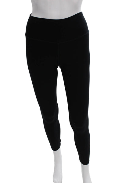 Alo Women Ankle Leggings Black Nylon Size 2XS
