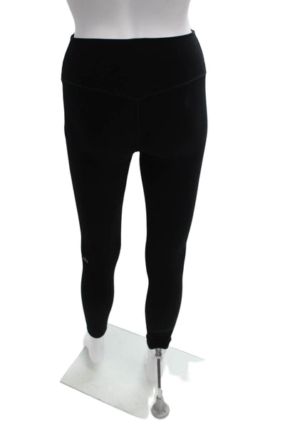Alo Women Ankle Leggings Black Nylon Size 2XS