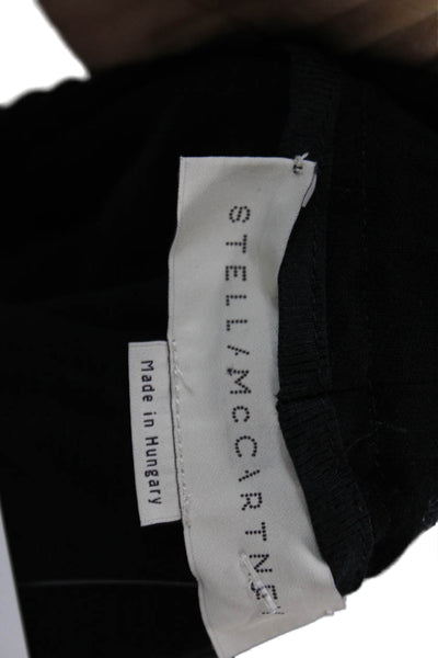 Stella McCartney Unisex Jogger Pants Black Rayon Drawstring Size 38
