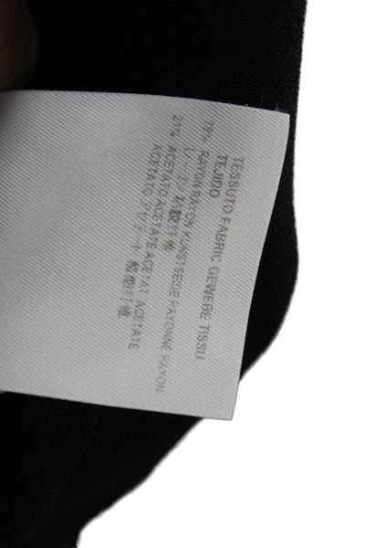 Stella McCartney Unisex Jogger Pants Black Rayon Drawstring Size 38