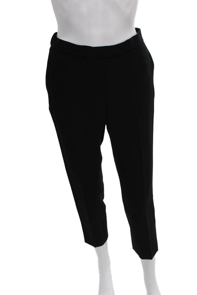 Theory Womens Pull On Pants Black Triacetate Solid Size 0