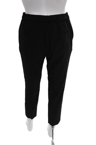 Theory Womens Pull On Pants Black Triacetate Solid Size 0